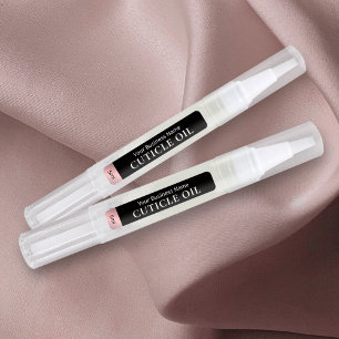 Etiquetas Aceite de la pluma estética de oro negro y Rosa