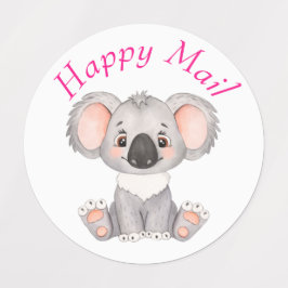 Etiquetas acuarela de la dirección de cumpleaños