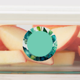 Etiquetas Acuarela, Verde azulada, Azul, Verde, Botánica, Re