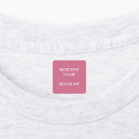 Etiquetas adhesivas rosadas personalizadas para ho