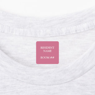 Etiquetas adhesivas rosadas personalizadas para ho