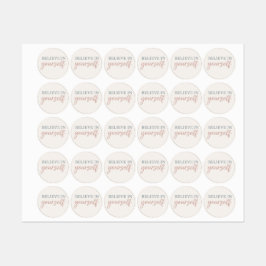 Etiquetas Aesthetic Quote – Minimal Pastel Motivation