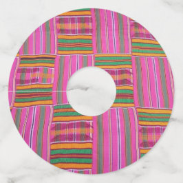 Etiquetas africanas de vidrio de vino