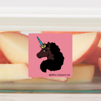 Etiquetas Afro Unicornio | Magico