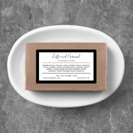 Etiquetas Agregar marca y lista de ingredientes de color de 