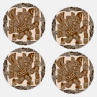 Águila azteca guerrera arte tribal antiguo