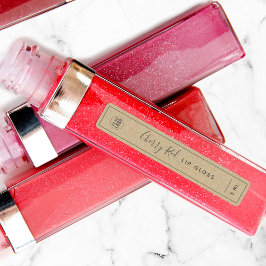 Etiquetas Añadir el logotipo del producto Kraft de borde gri