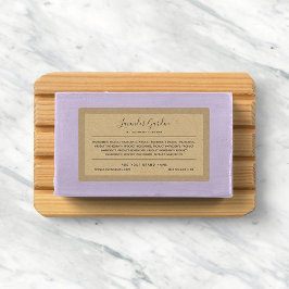 Etiquetas Añadir ingredientes de caligrafía de marca Kraft L