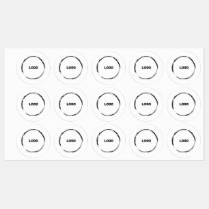 Etiquetas añadir su logotipo en un