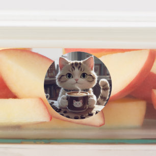 Etiquetas Animals drinking cute coffee