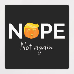 Etiquetas Anti-Trump - No, no más edición Halloween I