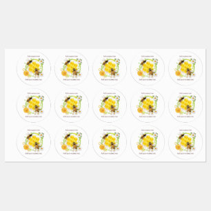 Etiquetas Apiarista del apicultor de miel de abeja