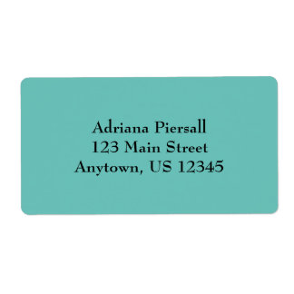 Etiquetas Aqua Blue Simple Plain Shipping
