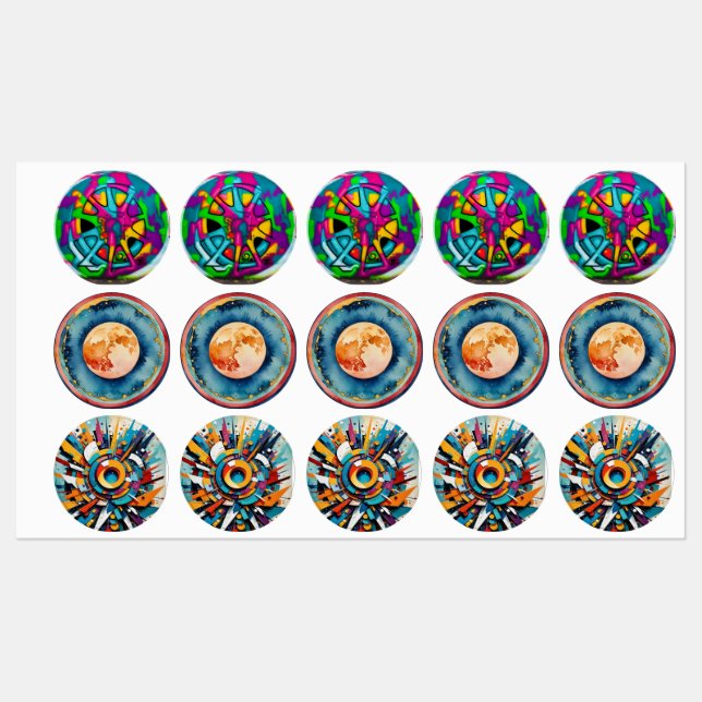 Etiquetas ArtBursts (Hoja)
