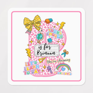 Etiquetas Arte alfabético personalizable “B es para” – Inspi