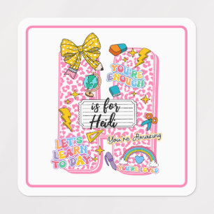 Etiquetas Arte alfabético personalizable “H es para” – Inspi