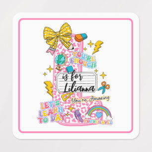 Etiquetas Arte alfabético personalizable “L es para” – Inspi