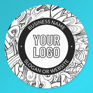Etiquetas Arte de línea moderna y su logotipo con texto edit