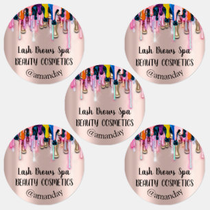 Etiquetas Artista de maquillaje Lash Brows Personalizado Log