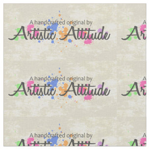 Etiquetas artísticas de la tela de la actitud