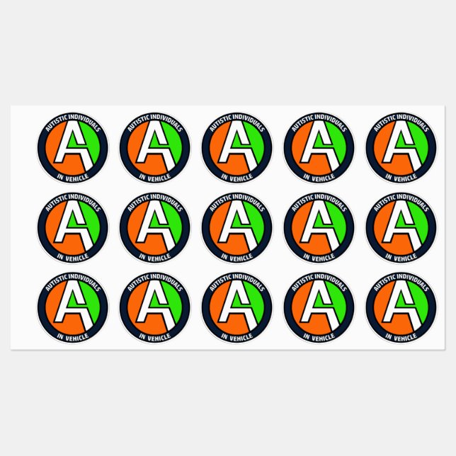 Etiquetas AUTEMS - Vehicle Vinyl Stickers (Small) (Hoja)