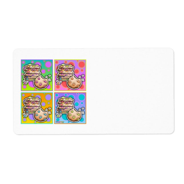 ETIQUETAS AVERY - GALLETA Pop Art (Frente)