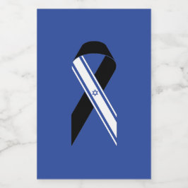 Etiquetas azules conmemorativas de la bandera negr