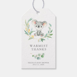 Etiquetas Baby Shower Favor de Bush Baby Koala