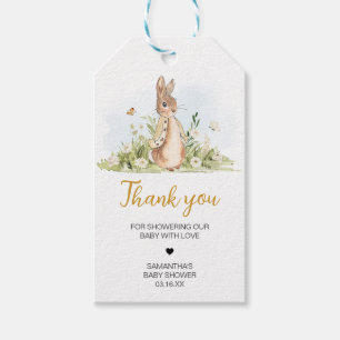 Etiquetas Baby Shower Favor de Peter Rabbit