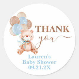 Etiquetas Baby Shower Favor Teddy Bear
