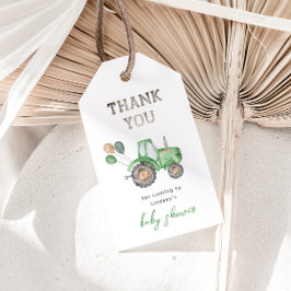 Etiquetas Baby Shower Favor Tractor