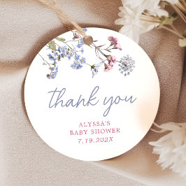 Etiquetas Baby Shower Favorito de Flor Silvestre V