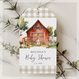 Etiquetas Baby Shower Favorito de los animales de
