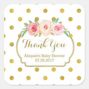 Etiquetas Baby Shower Favorito de los puntos blanc