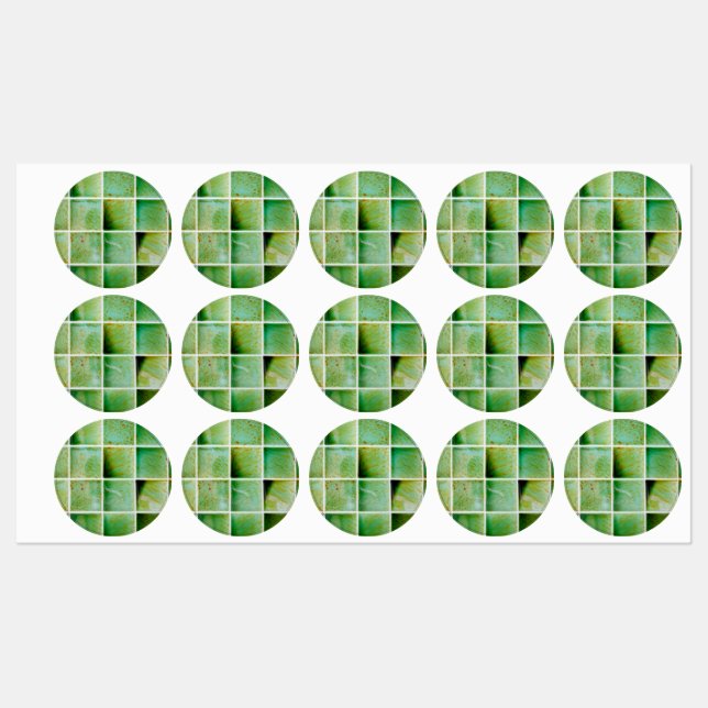 Etiquetas Baldosas verdes (Hoja)