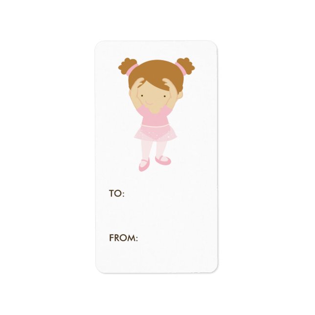 Etiquetas Ballerina Gift (Frente)