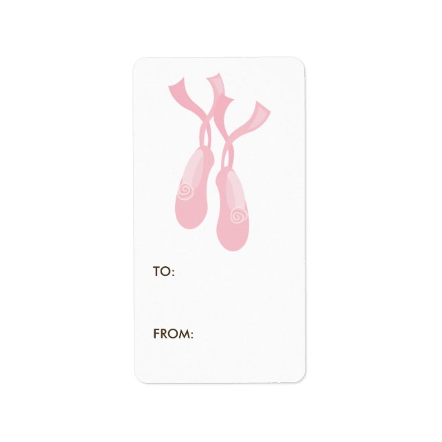 Etiquetas Ballerina Gift (Frente)