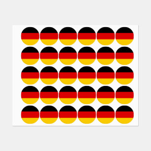 Etiquetas Bandera de Alemania