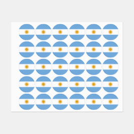 Etiquetas Bandera de Argentina