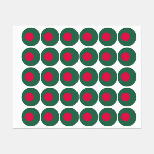 Etiquetas bandera de Bangladesh
