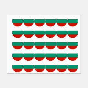 Etiquetas Bandera de Bulgaria