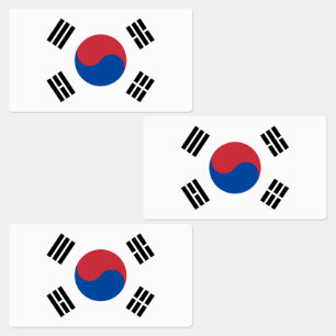 Etiquetas Bandera de Corea del Sur