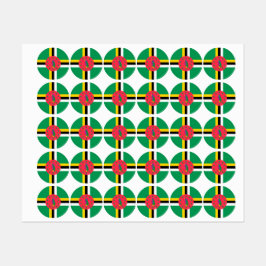 Etiquetas Bandera de Dominica