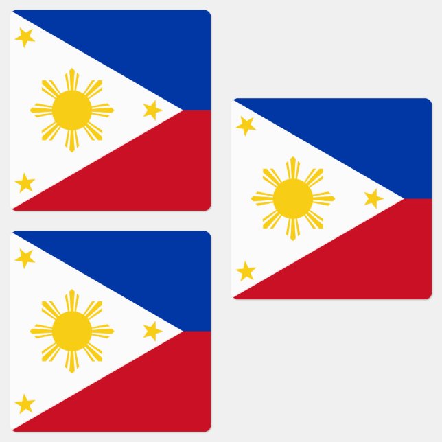 Etiquetas Bandera de Filipinas (Grupo)
