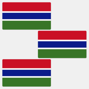 Etiquetas Bandera de Gambia