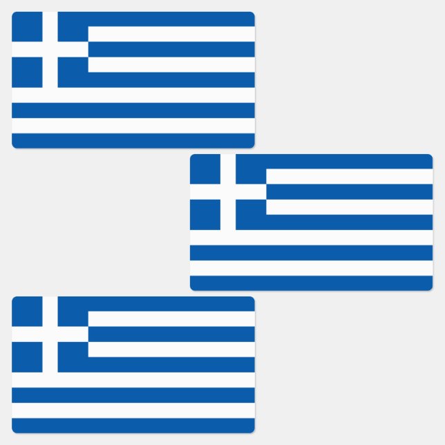 Etiquetas Bandera de Grecia (Grupo)
