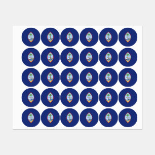 Etiquetas Bandera de Guam