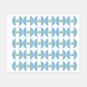 Etiquetas Bandera de Guatemala