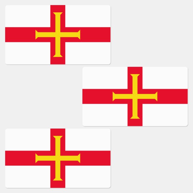 Etiquetas Bandera de Guernsey (Grupo)