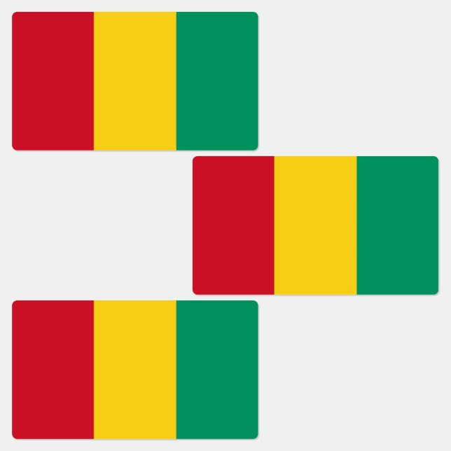 Etiquetas Bandera de Guinea (Grupo)